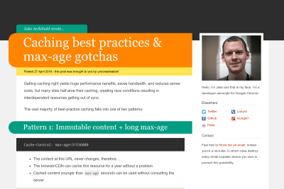 screenshot of Caching best practices & max-age gotchas