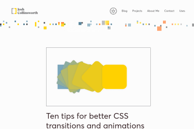 screenshot of Ten tips for better CSS transitions and animations