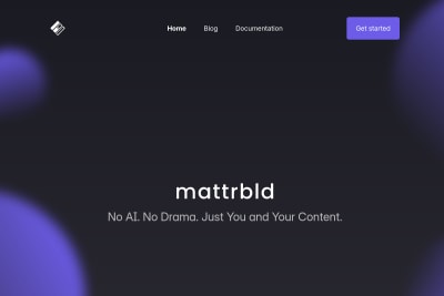 screenshot of Mattrbld