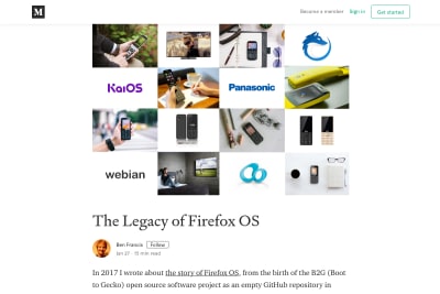 screenshot of The Legacy of Firefox OS