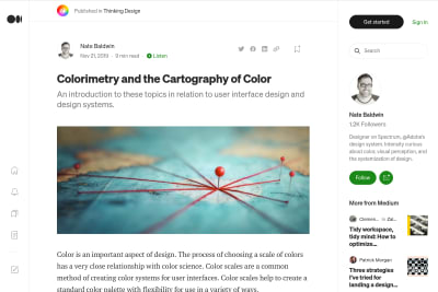 screenshot of Colorimetry and the Cartography of Color