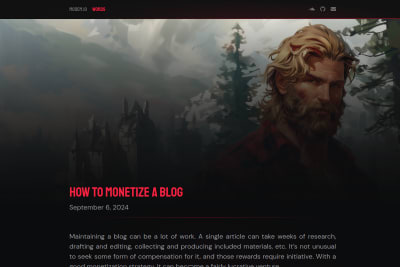 screenshot of How to Monetize a Blog