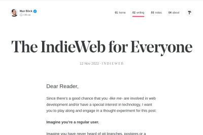 screenshot of The IndieWeb for Everyone