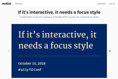 screenshot of If it's interactive, it needs a focus style