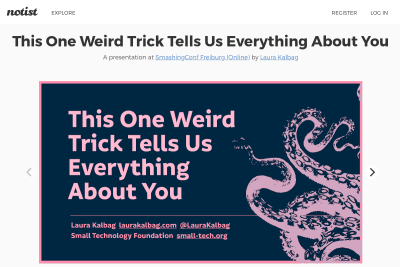 screenshot of This One Weird Trick Tells Us Everything About You