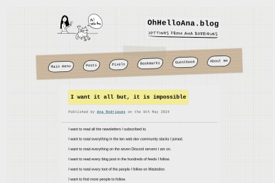screenshot of I want it all but, it is impossible