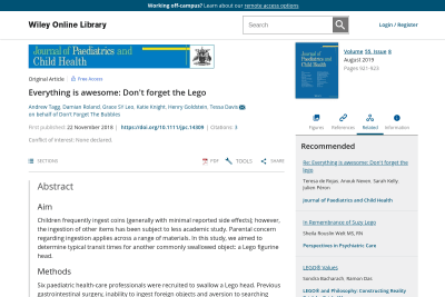 screenshot of Everything is awesome: Don't forget the Lego