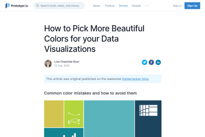 screenshot of How to Pick More Beautiful Colors for your Data Visualizations