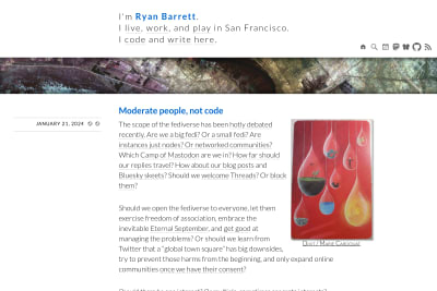screenshot of Moderate people, not code