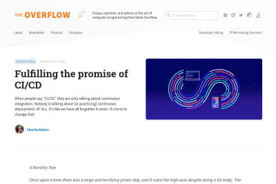 screenshot of Fulfilling the promise of CI/CD