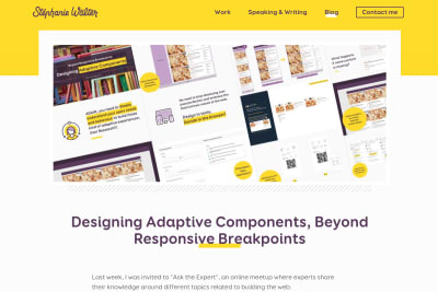 screenshot of Designing Adaptive Components, Beyond Responsive Breakpoints