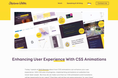 screenshot of Enhancing User Experience With CSS Animations