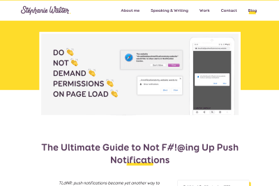 screenshot of The Ultimate Guide to Not Fucking Up Push Notifications