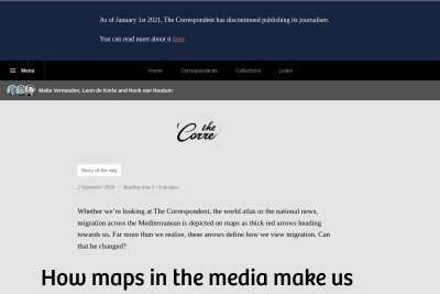 screenshot of How maps in the media make us more negative about migrants