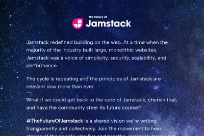 screenshot of The Future of Jamstack