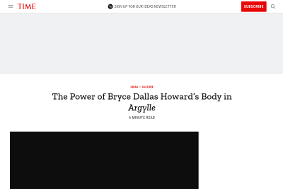 screenshot of The Power of Bryce Dallas Howard’s Body in Argylle