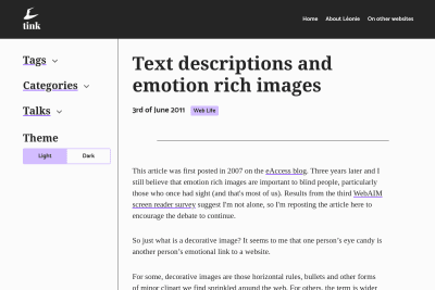 screenshot of Text descriptions and emotion rich images