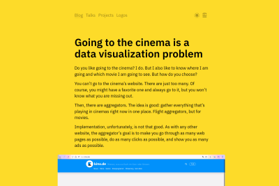 screenshot of Going to the cinema is a data visualization problem