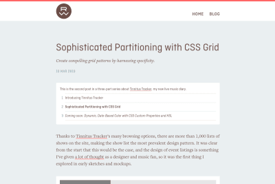 screenshot of Sophisticated Partitioning with CSS Grid