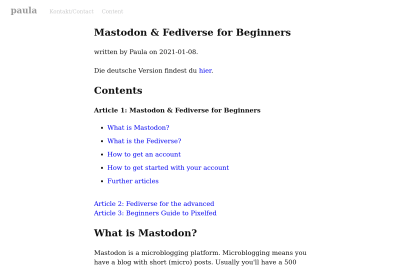 screenshot of Mastodon & Fediverse for Beginners
