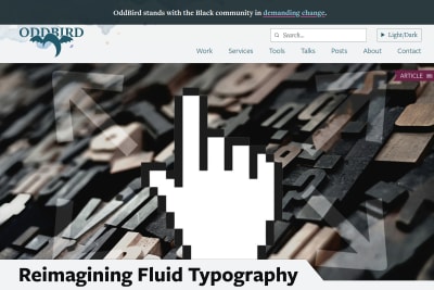 screenshot of Reimagining Fluid Typography