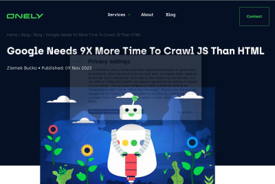 screenshot of Google Needs 9× More Time To Crawl JS Than HTML