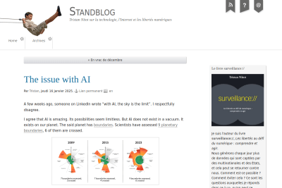 screenshot of The issue with AI