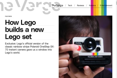 screenshot of How Lego builds a new Lego set