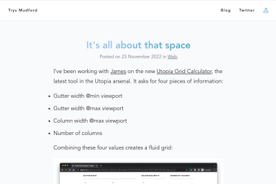 screenshot of It's all about that space