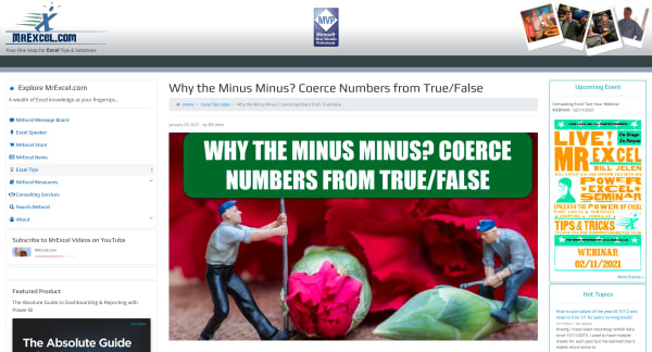 My photo on a MrExcel Publishing page