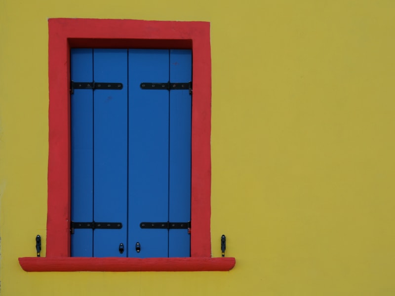 A colorful picture of a window