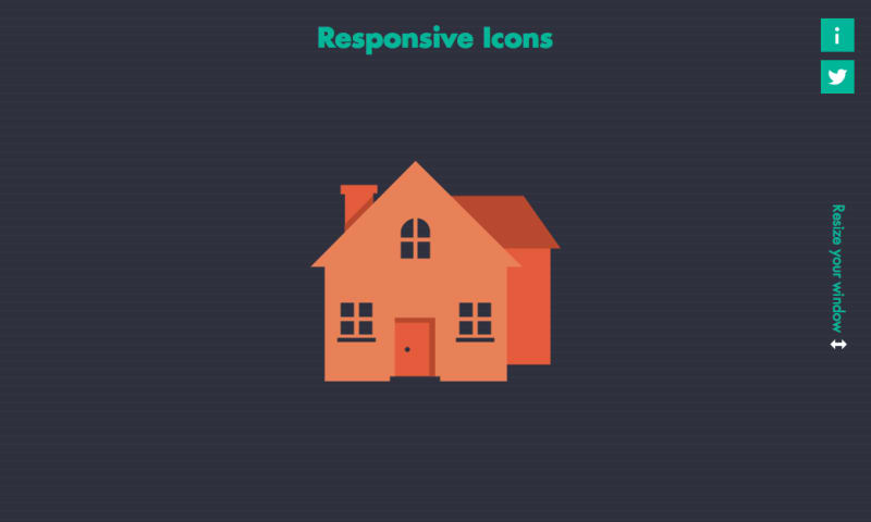 A screenshot of the Responsive Icons site