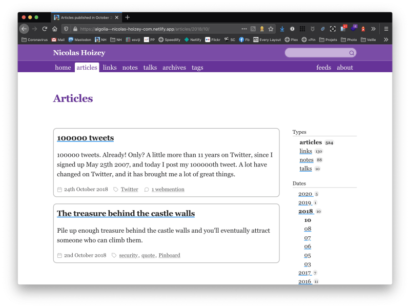 A much more user friendly months navigation