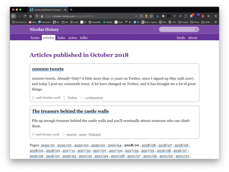 The ugly and not user friendly months navigation before