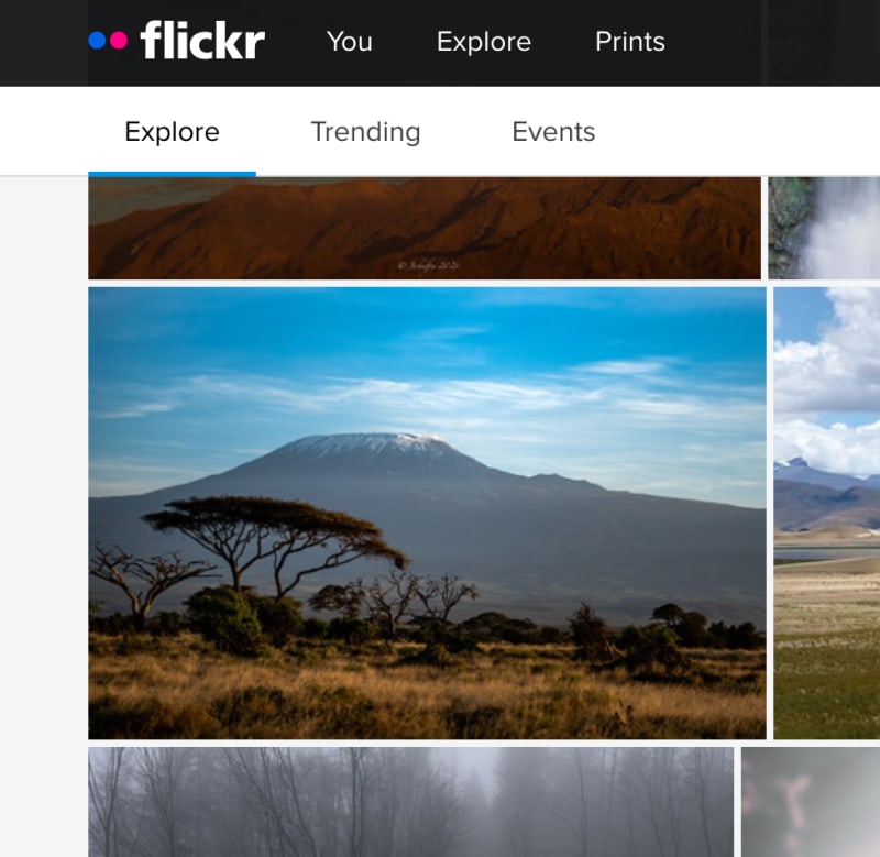 My photo in the Explore page.