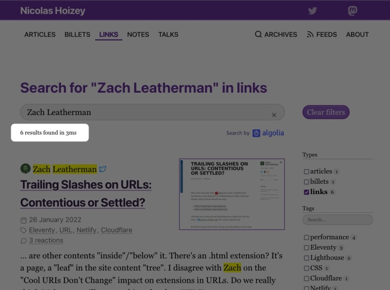 I already shared 6 links to Zach Leatherman's contents