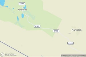 Map showing location of “Crowded place” in Amboseli National Park, Kenya