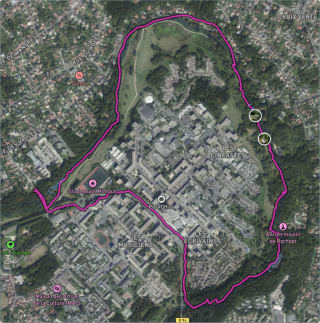 Carte de l'activité Balade au bord de l'Yerres