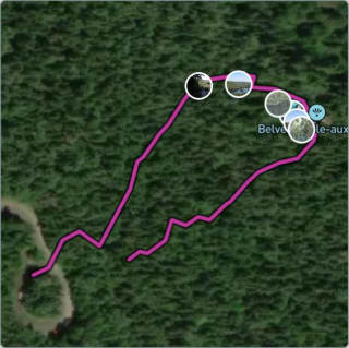Carte de l'activité Parc national de la Mauricie - Belvédère Île-aux-Pins