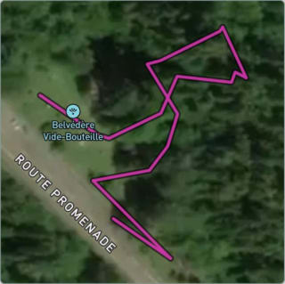 Carte de l'activité Parc national de la Mauricie - Belvédère Vide-Bouteille