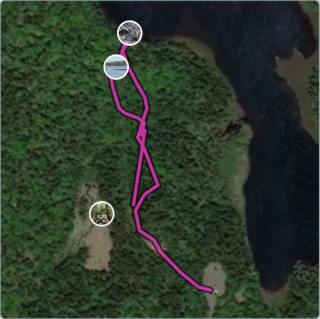 Carte de l'activité Parc national de la Mauricie - Lac du Fou