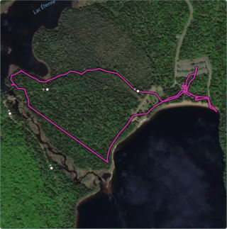 Carte de l'activité Parc national de la Mauricie - Lac Édouard et Lac Étienne