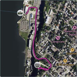 Carte de l'activité Balade en face du Vieux-Québec