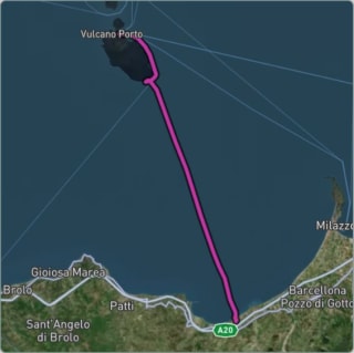 Carte de l'activité Catamaran jusqu'à l'île de Vulcano
