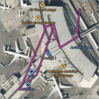 Carte de l'activité Aéroport John F. Kennedy