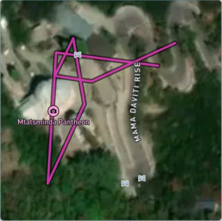 Carte de l'activité À l'église Mama Daviti de Tbilisi