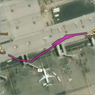 Carte de l'activité Transit à l'aéroport d'Addis-Abeba