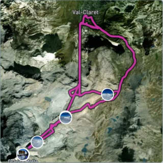 Carte de l'activité Ski alpin dans l'après-midi