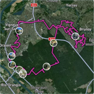 Carte de l'activité Parti à la fraîche, revenu dans la fournaise…