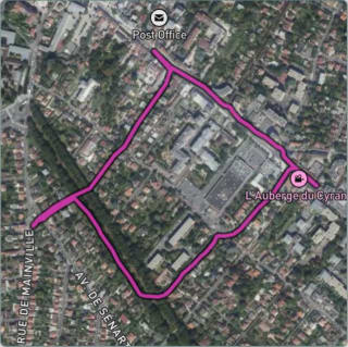 Carte de l'activité En quête de pâtisseries pour le goûter